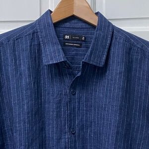 NWOT Striped Linen Shirt